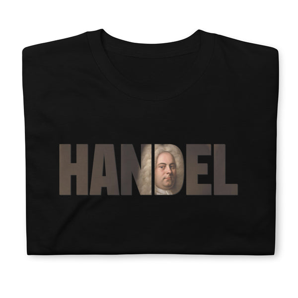 Handel - Large Text Cutout Portrait - Short-Sleeve T-Shirt