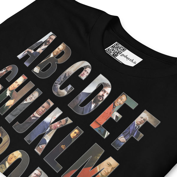 Composer Alphabet Short Sleeve T-Shirt
