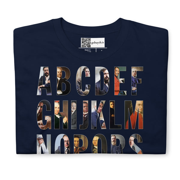 Composer Alphabet Short Sleeve T-Shirt