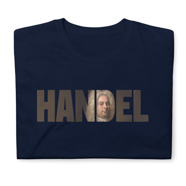 Handel - Large Text Cutout Portrait - Short-Sleeve T-Shirt