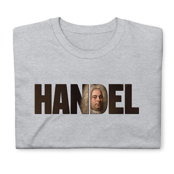 Handel - Large Text Cutout Portrait - Short-Sleeve T-Shirt