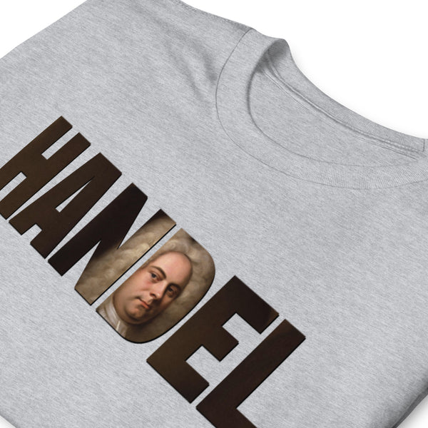 Handel - Large Text Cutout Portrait - Short-Sleeve T-Shirt
