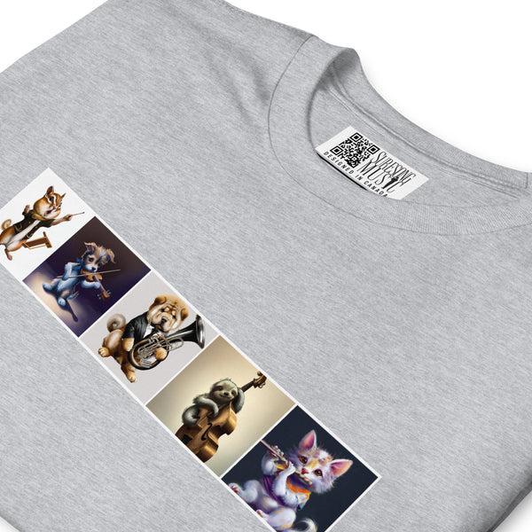 Baby Animals Playing Instruments - ICH2P Short Sleeve T-Shirt