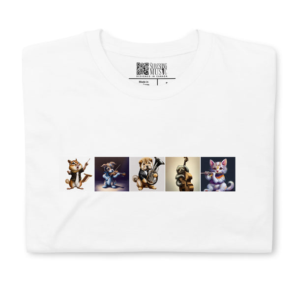 Baby Animals Playing Instruments - ICH2P Short Sleeve T-Shirt