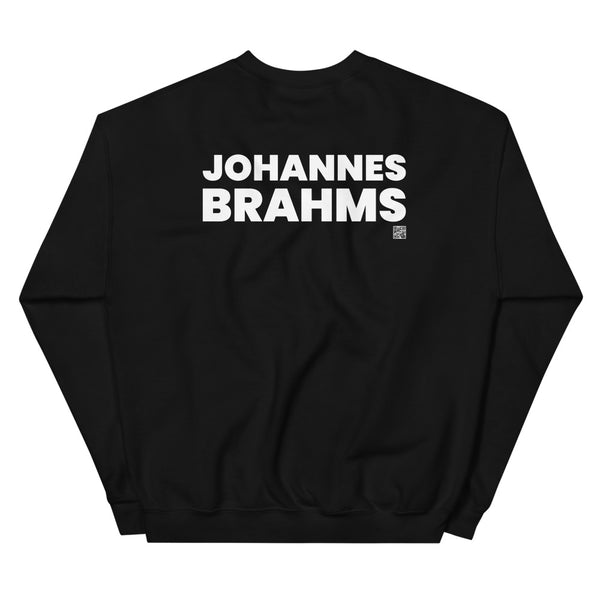 Johannes Brahms - Tiny Text Portrait - Sweatshirt