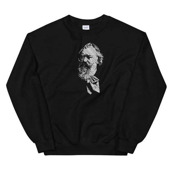 Johannes Brahms - Tiny Text Portrait - Sweatshirt