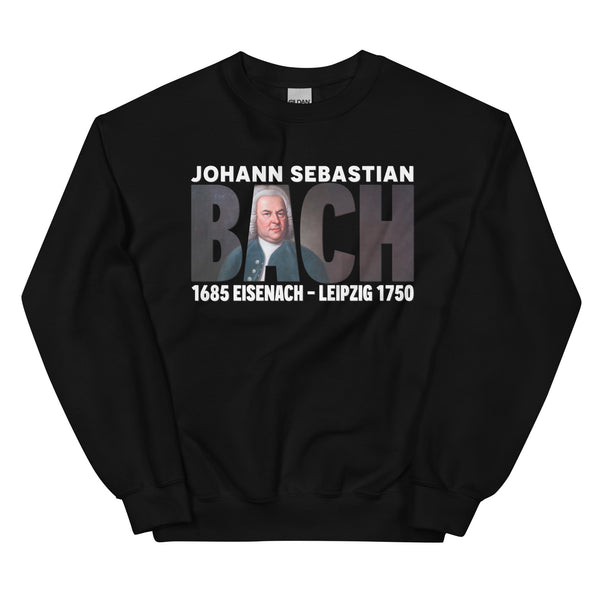 Bach - Large Text Cutout Portrait - Sweatshirt