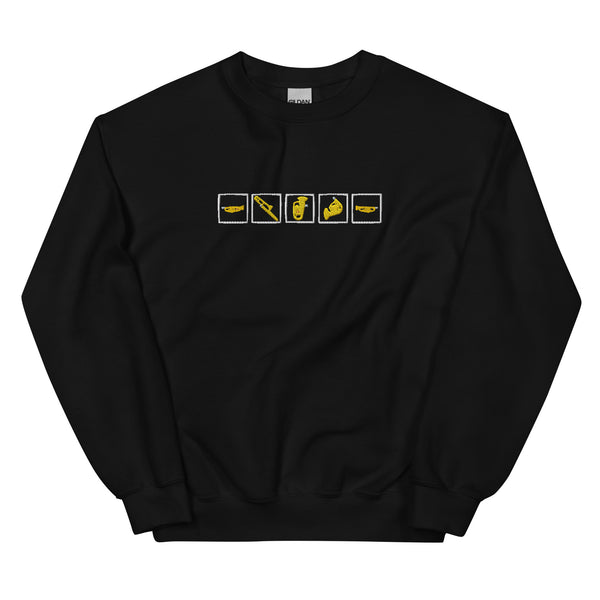 Brass Quintet Silhouettes - Embroidered Sweatshirt