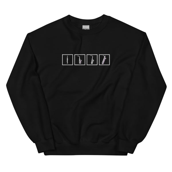 Saxophone Quartet - Embroidered Sweatshirt