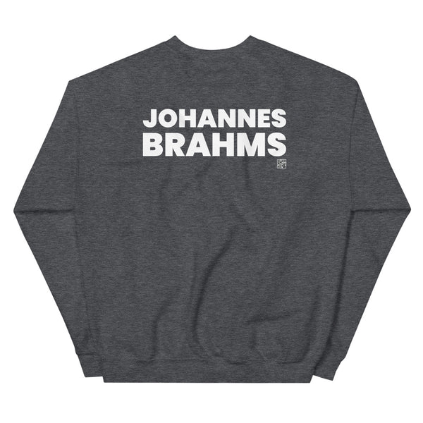Johannes Brahms - Tiny Text Portrait - Sweatshirt