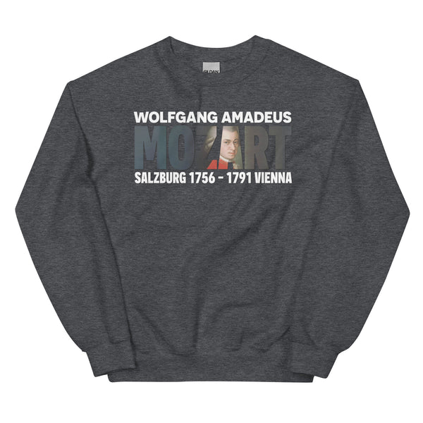Mozart - Large Text Cutout Portrait - Sweatshirt