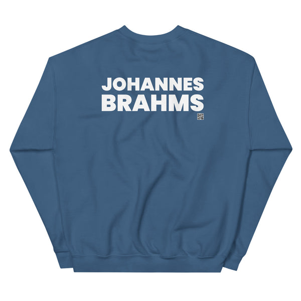Johannes Brahms - Tiny Text Portrait - Sweatshirt