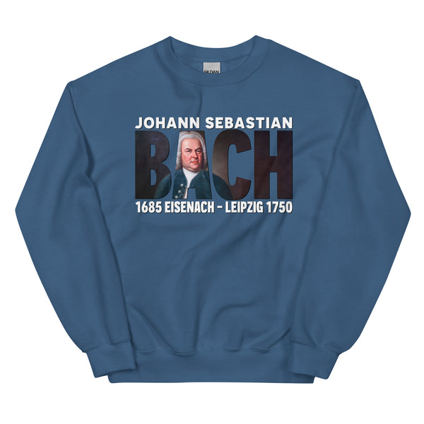 Bach - Large Text Cutout Portrait - Sweatshirt