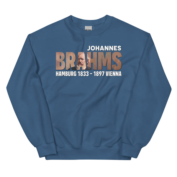 Brahms - Large Text Cutout Portrait - Sweatshirt