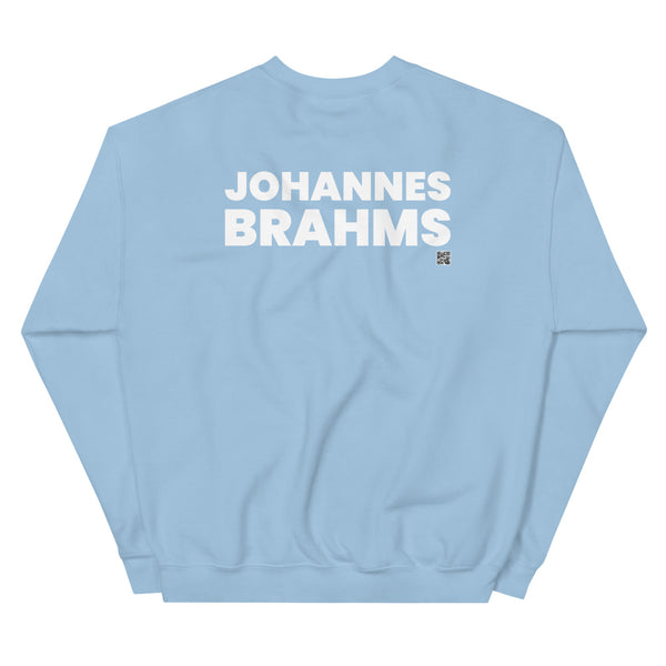 Johannes Brahms - Tiny Text Portrait - Sweatshirt