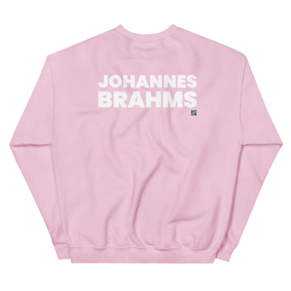 Johannes Brahms - Tiny Text Portrait - Sweatshirt