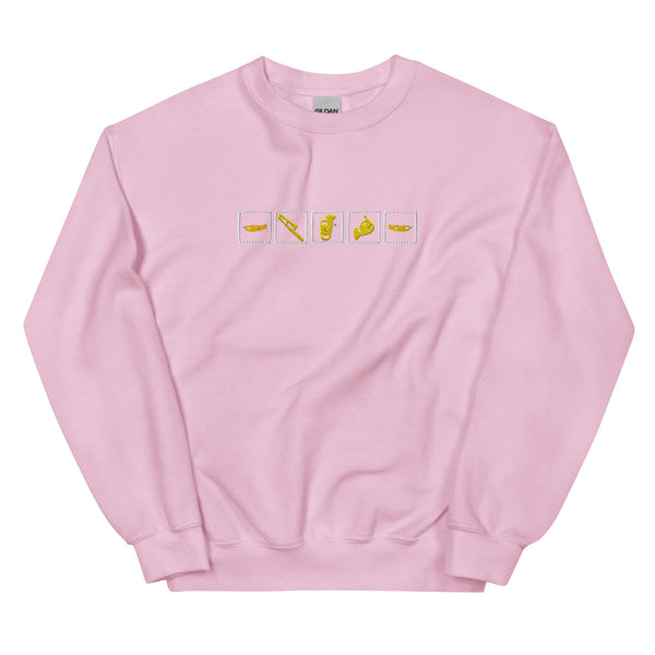Brass Quintet Silhouettes - Embroidered Sweatshirt