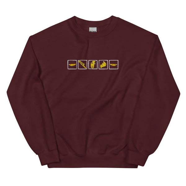 Brass Quintet Silhouettes - Embroidered Sweatshirt