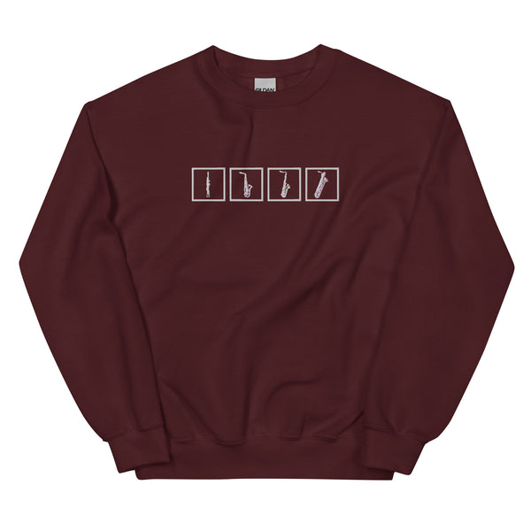 Saxophone Quartet - Embroidered Sweatshirt