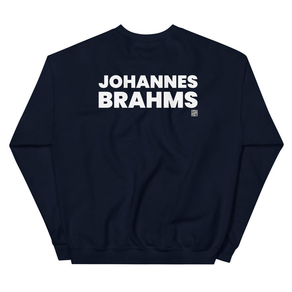 Johannes Brahms - Tiny Text Portrait - Sweatshirt