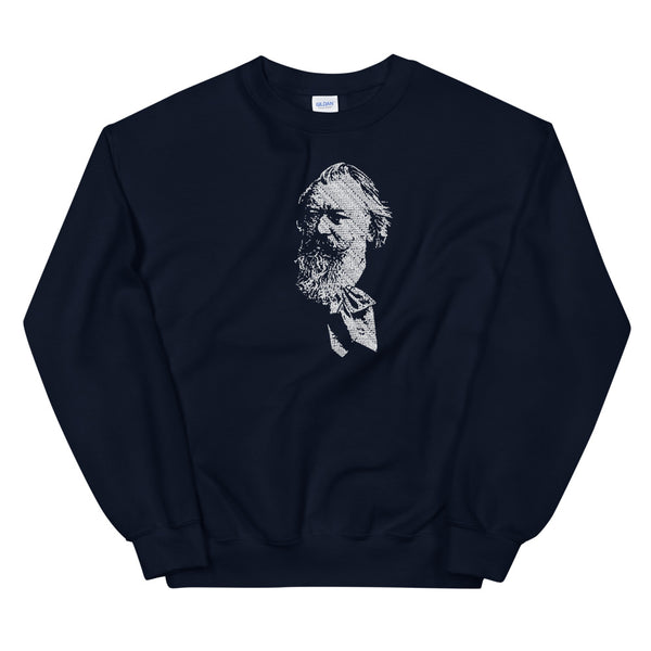 Johannes Brahms - Tiny Text Portrait - Sweatshirt