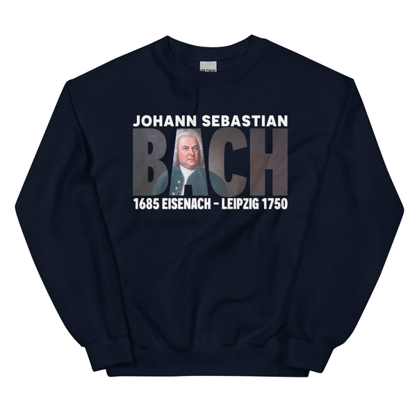 Bach - Large Text Cutout Portrait - Sweatshirt