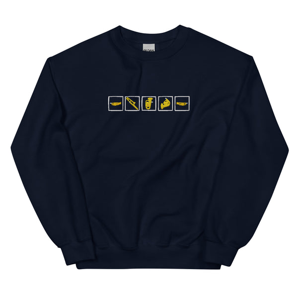Brass Quintet Silhouettes - Embroidered Sweatshirt