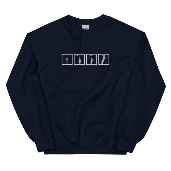 Saxophone Quartet - Embroidered Sweatshirt