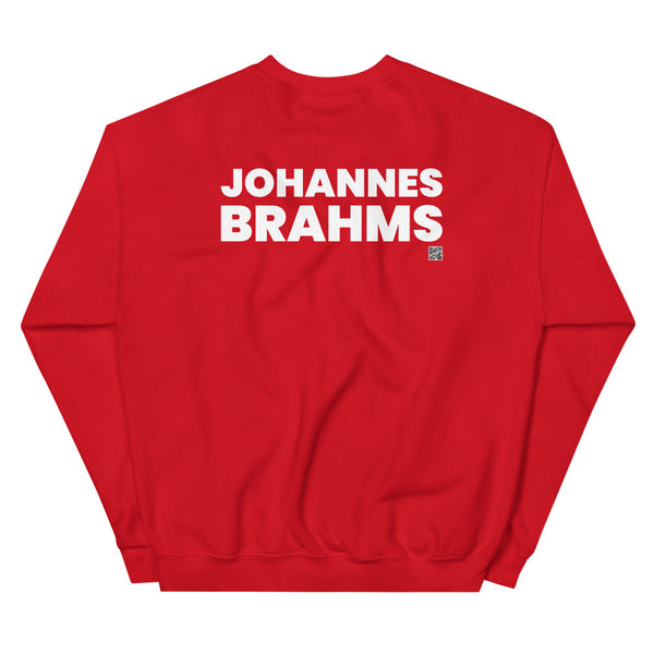 Johannes Brahms - Tiny Text Portrait - Sweatshirt