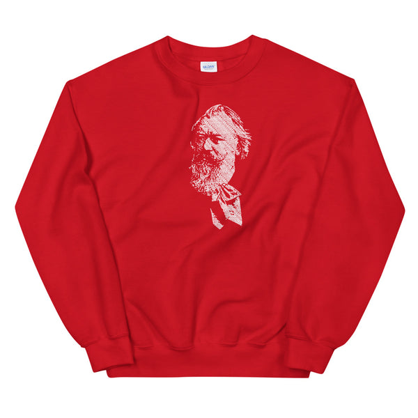 Johannes Brahms - Tiny Text Portrait - Sweatshirt