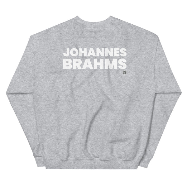 Johannes Brahms - Tiny Text Portrait - Sweatshirt