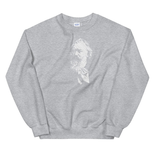 Johannes Brahms - Tiny Text Portrait - Sweatshirt