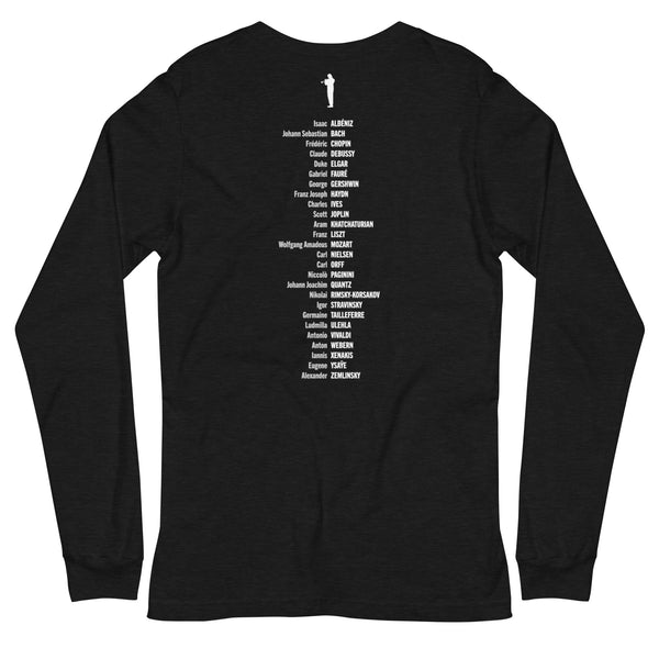 Composer Alphabet - Long Sleeve Tee