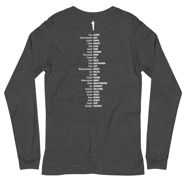 Composer Alphabet - Long Sleeve Tee