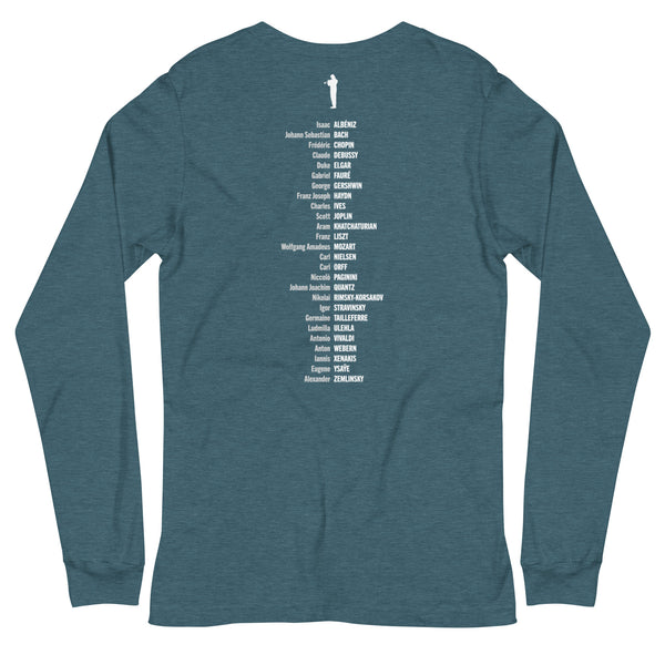 Composer Alphabet - Long Sleeve Tee