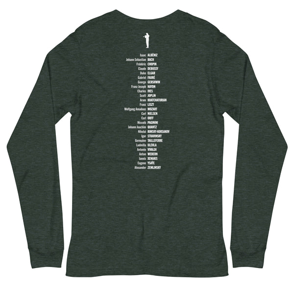 Composer Alphabet - Long Sleeve Tee