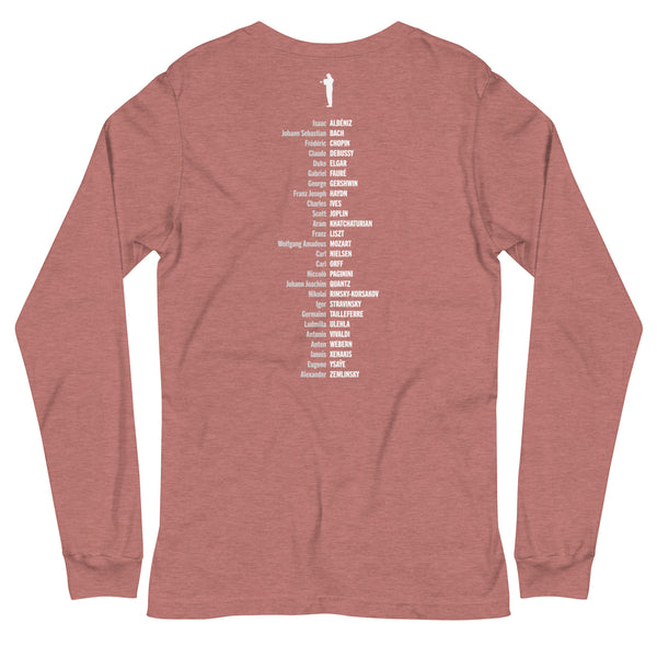 Composer Alphabet - Long Sleeve Tee
