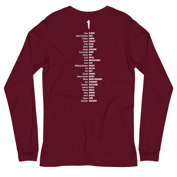 Composer Alphabet - Long Sleeve Tee