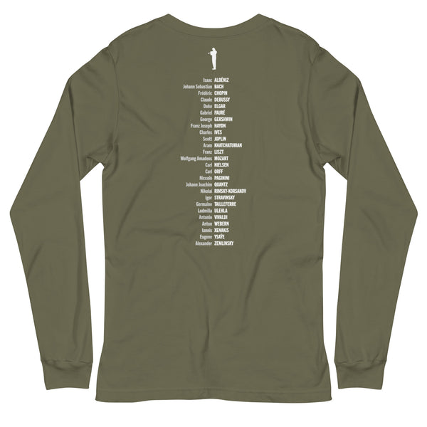 Composer Alphabet - Long Sleeve Tee