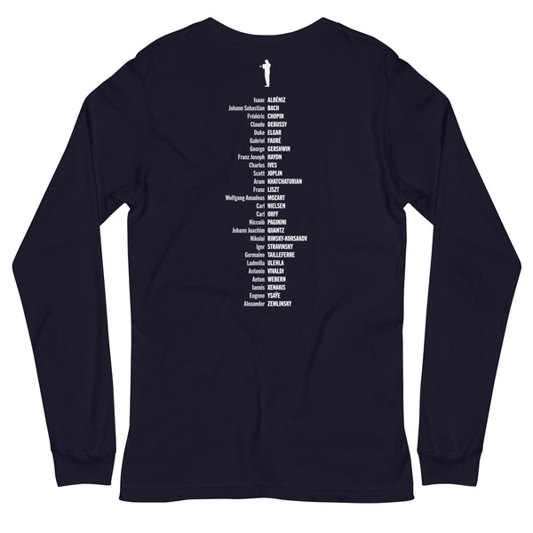 Composer Alphabet - Long Sleeve Tee