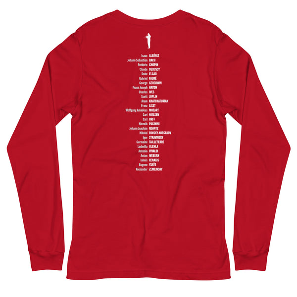 Composer Alphabet - Long Sleeve Tee