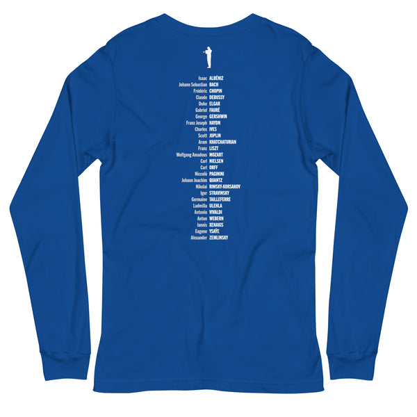 Composer Alphabet - Long Sleeve Tee