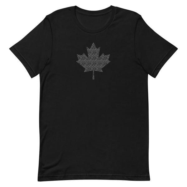 Maple Leaf - 'Sorry' Small Text Pattern - Short-Sleeve Unisex T-Shirt