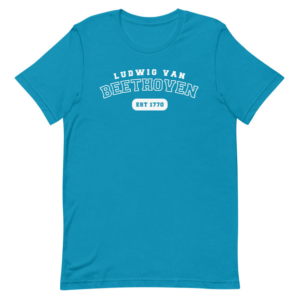 Ludwig van Beethoven - US College Style Unisex Short Sleeve T-shirt