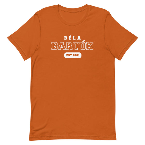 Béla Bartók - US College Style Unisex Short Sleeve T-shirt