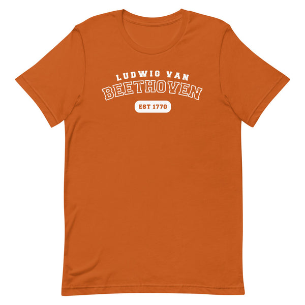 Ludwig van Beethoven - US College Style Unisex Short Sleeve T-shirt