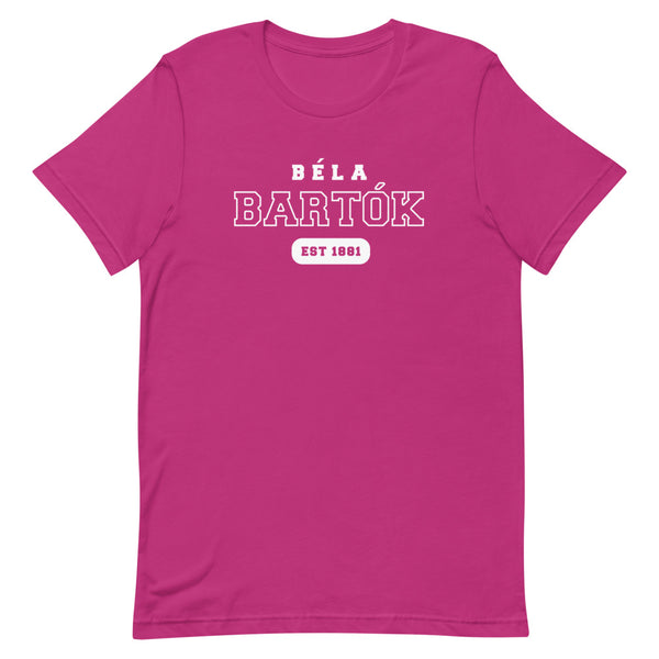 Béla Bartók - US College Style Unisex Short Sleeve T-shirt