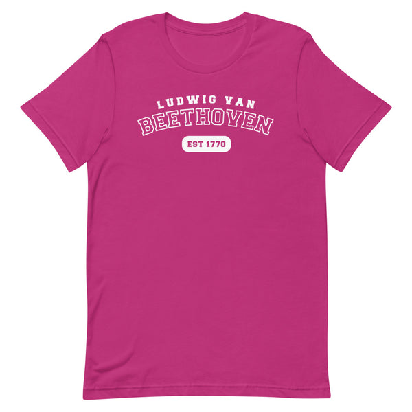 Ludwig van Beethoven - US College Style Unisex Short Sleeve T-shirt