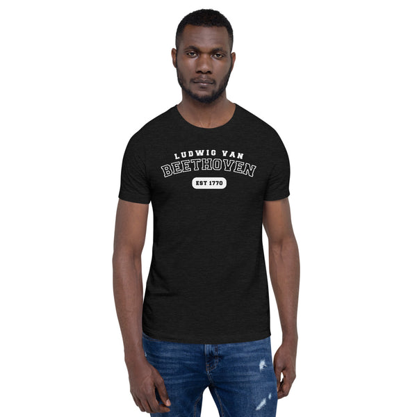 Ludwig van Beethoven - US College Style Unisex Short Sleeve T-shirt
