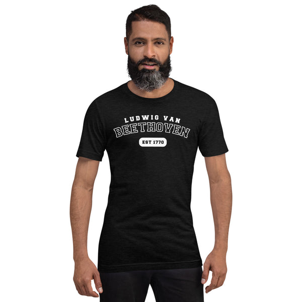 Ludwig van Beethoven - US College Style Unisex Short Sleeve T-shirt
